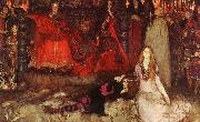 Edwin Austin Abbey The play scene in Hamlet oil painting on canvas